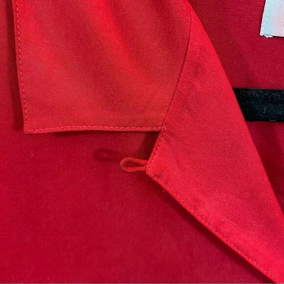 Ladies Vintage Lord & Taylor Exclusively for‎ You Red Silk Button Down Blouse 10 - Picture 9 of 11
